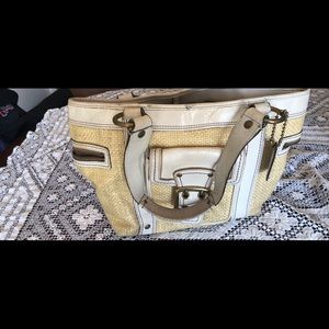 Straw coach purse GUC